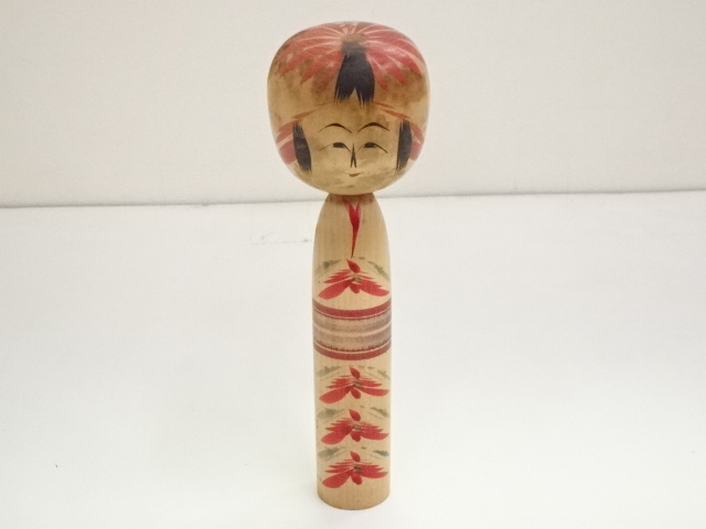 TRADITIONAL JAPANESE CRAFT / KOKESHI DOLL (23.8 cm)/ ARTISAN WORK